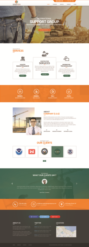 Web Design by Dream Logo Design for International Support Group | Design: #19379058