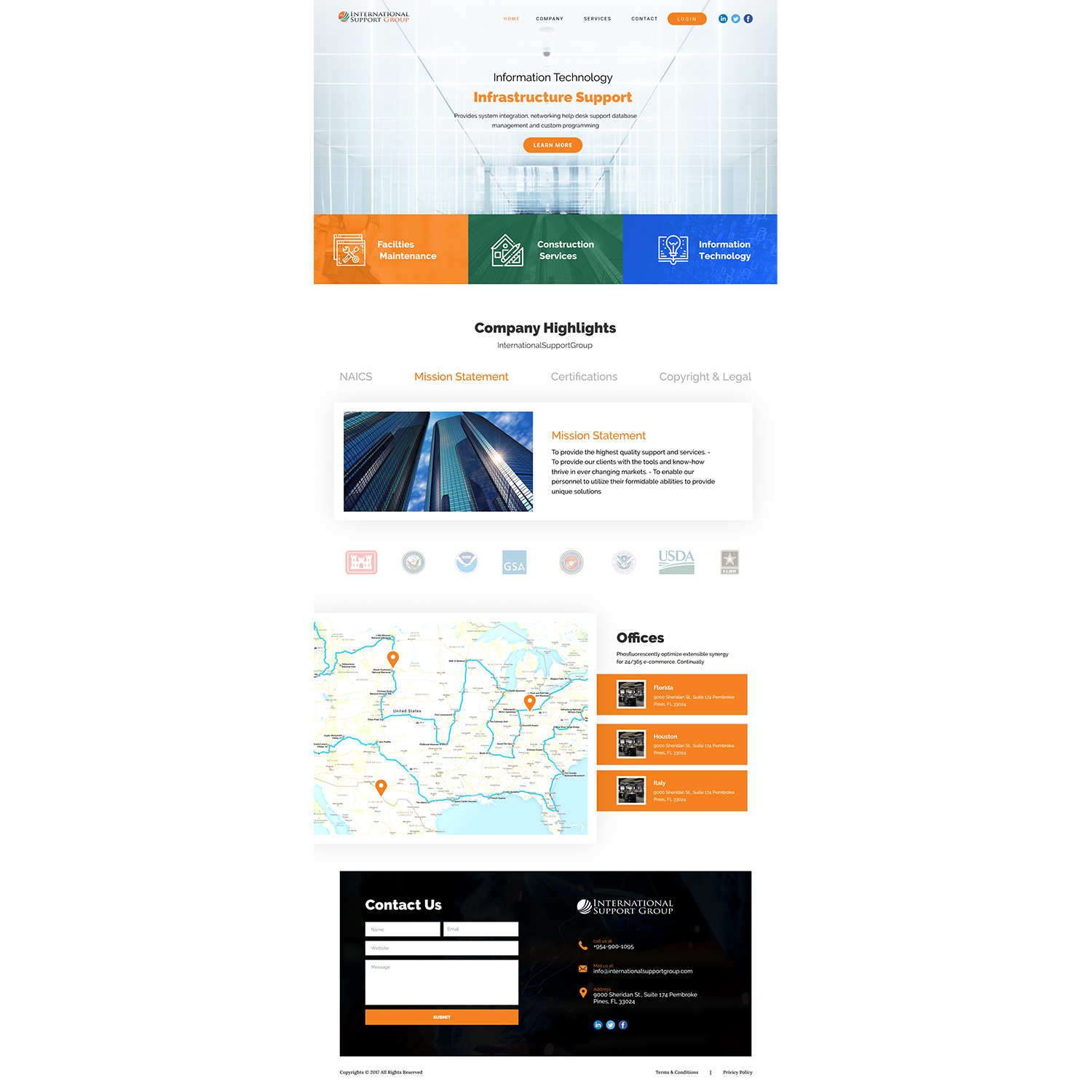 Web Design par Hassaan Shah pour International Support Group | Design #19391728