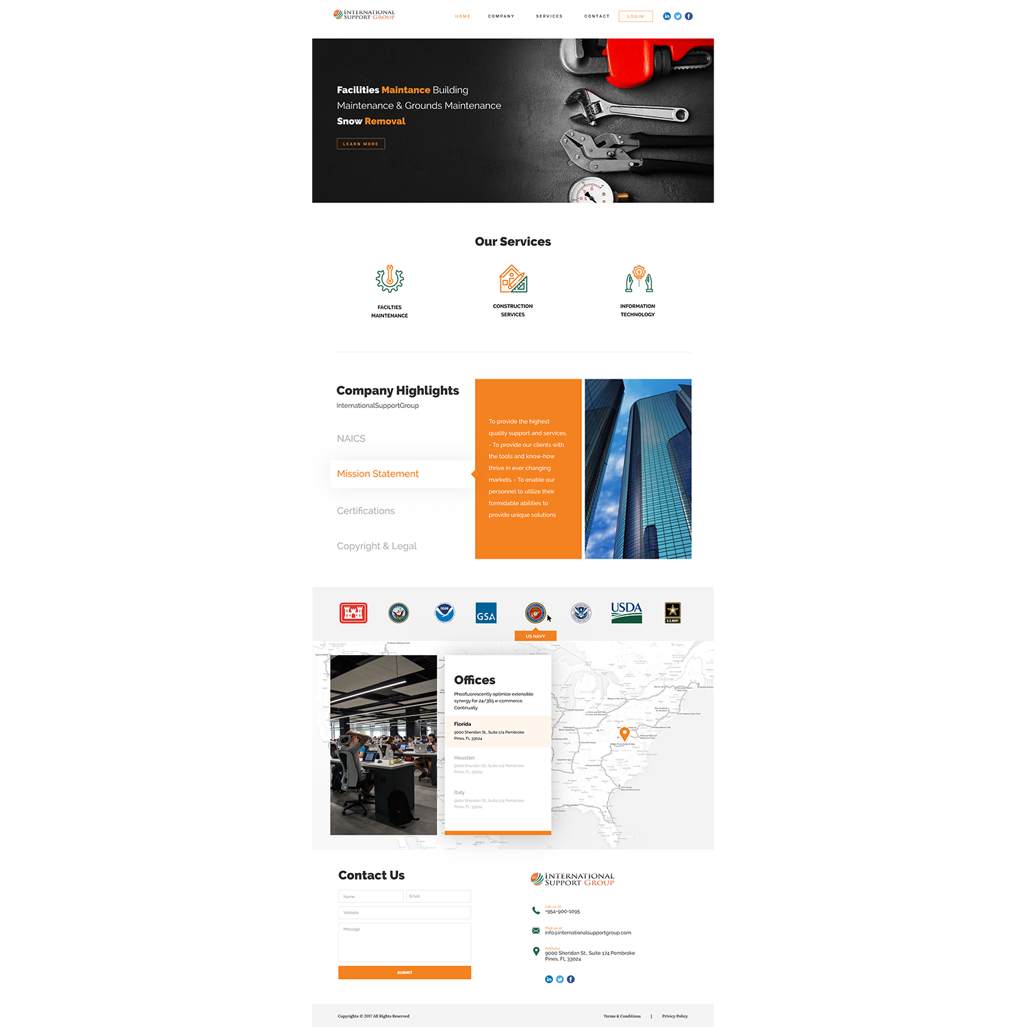 Diseño Web por Hassaan Shah para International Support Group | Diseño #19391729