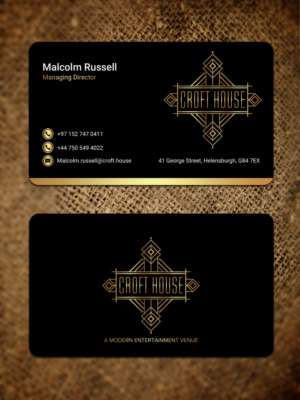 Croft House  | Business Card Design by Sandaruwan