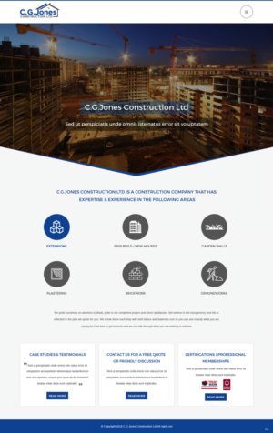 Web Design by pb for C.G.Jones Construction | Design: #19379228