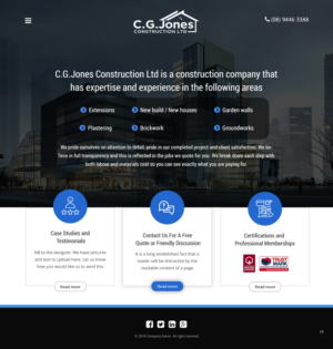 Web Design by pb for C.G.Jones Construction | Design: #19379229
