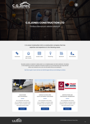 Web Design by pb for C.G.Jones Construction | Design: #19379230