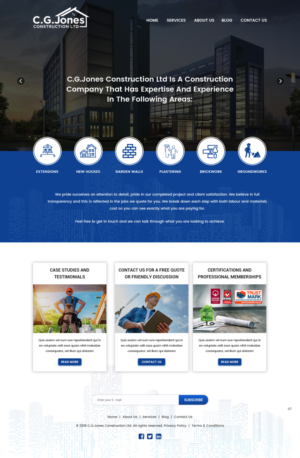 Web Design by pb for C.G.Jones Construction | Design: #19379231
