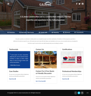 Web Design by pb for C.G.Jones Construction | Design: #19379237