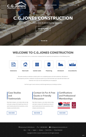 Web Design by pb for C.G.Jones Construction | Design: #19379239