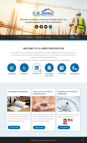 Web Design by pb for C.G.Jones Construction | Design: #19379240
