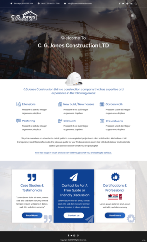 Web Design by pb for C.G.Jones Construction | Design: #19379243