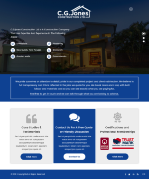 Web Design by pb for C.G.Jones Construction | Design: #19379245