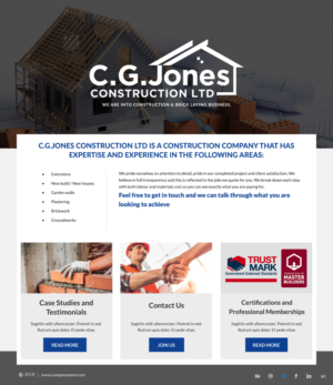 Web Design by pb for C.G.Jones Construction | Design: #19379246