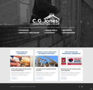 Web Design by pb for C.G.Jones Construction | Design: #19379247