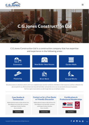 Web Design by pb for C.G.Jones Construction | Design: #19379249