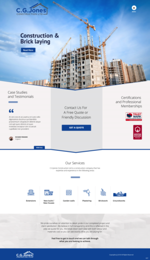 Web Design by pb for C.G.Jones Construction | Design: #19379250