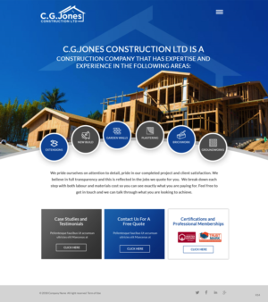 Web Design by pb for C.G.Jones Construction | Design: #19379251