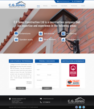 Creation of a construction/bricklaying business website | Web Design by Sbss