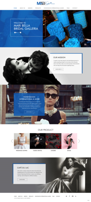 Web Design par pb pour mari bella bridal galleria | Design : #19431040