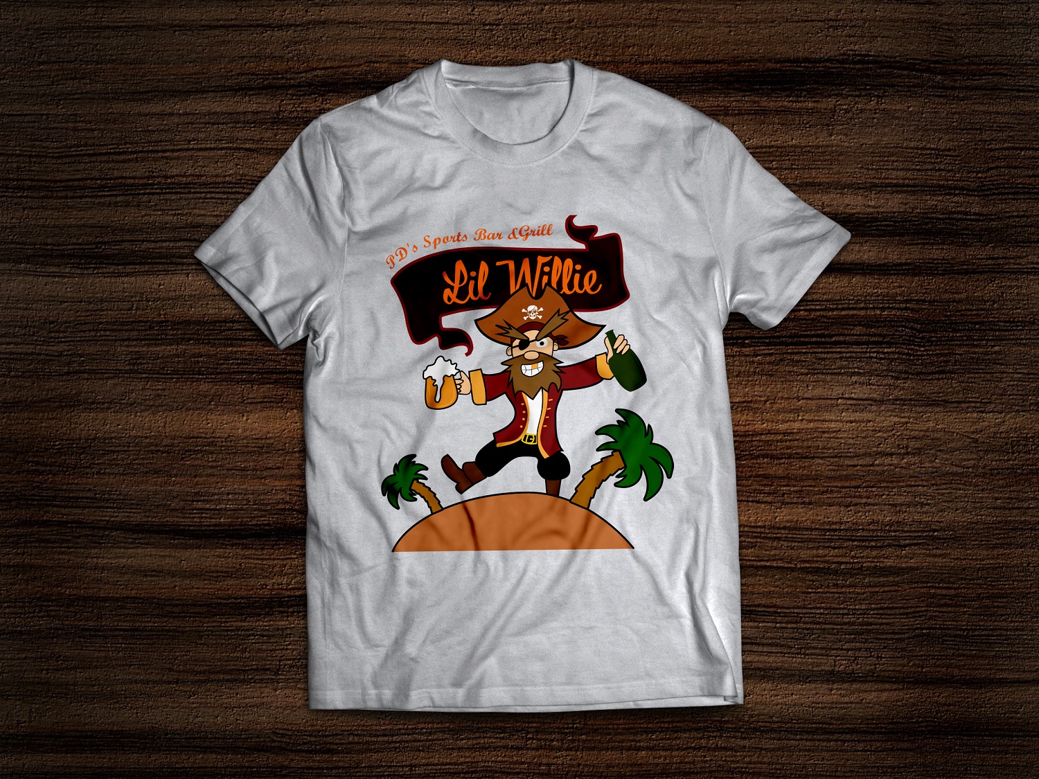 Illustration Design by nmindesign for PD's Sporst Bar & Grill | Design #19423395