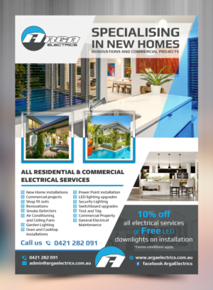 Arga Electrics Flyer Design Advertising | Flyer Design by TSU Creations