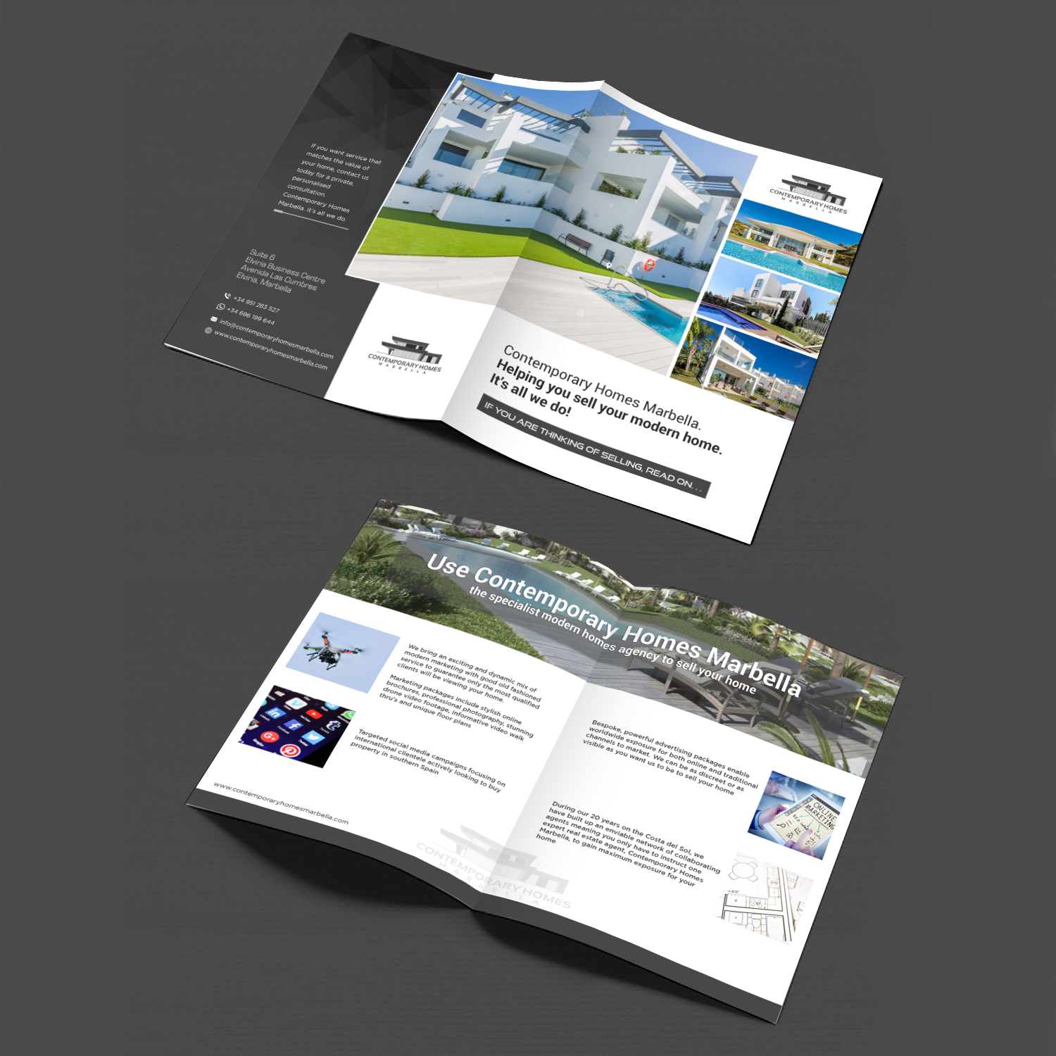 Design de Flyer par hih7 pour Contemporary Homes Marbella | Design : #19483535
