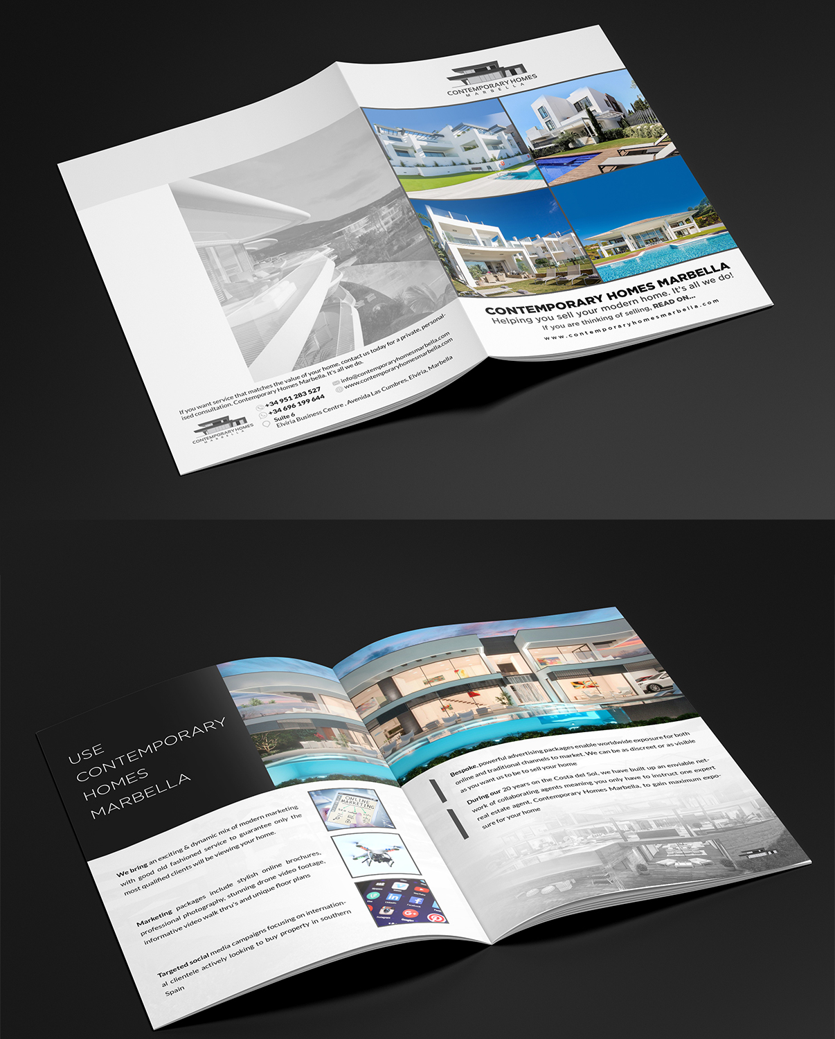 Flyer Design by debdesign for Contemporary Homes Marbella | Design #19385680