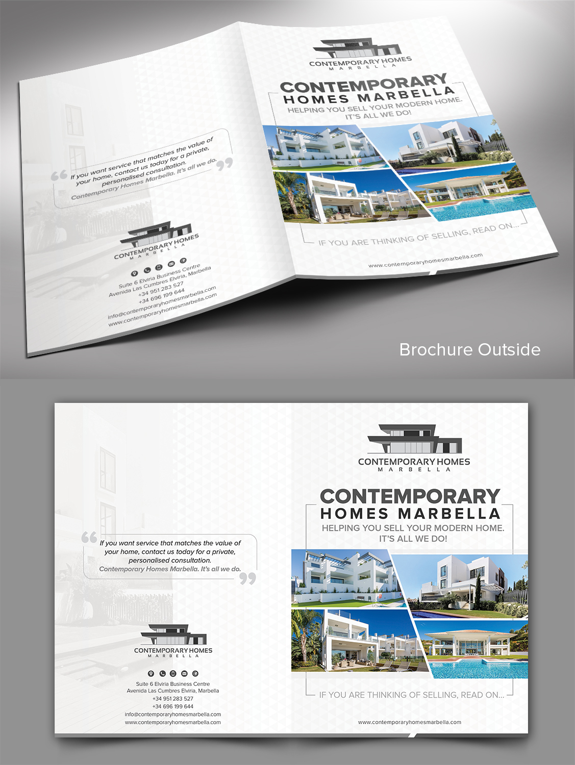 Flyer-Design von SAI DESIGNS für Contemporary Homes Marbella | Design #19419295
