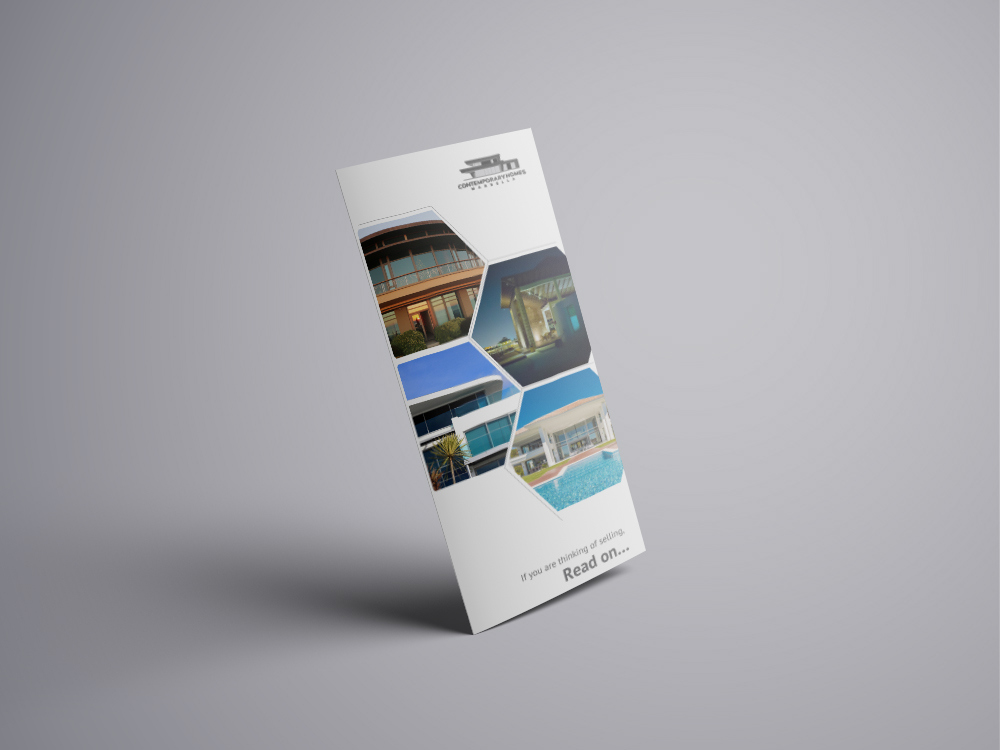 Flyer Design by veeBC for Contemporary Homes Marbella | Design #19449068
