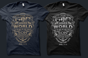 Christian design that encourage and inspire customers in their faith | Diseño de Camiseta por DCLA