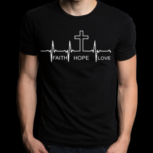 Christian design that encourage and inspire customers in their faith | Diseño de Camiseta por creative gravity