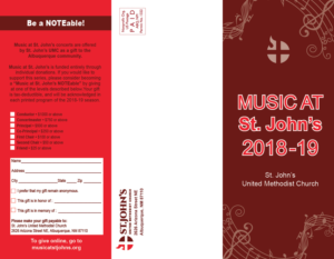 Brochure Design by Sheingart for St. John's United Methodist Church | Design #19395078