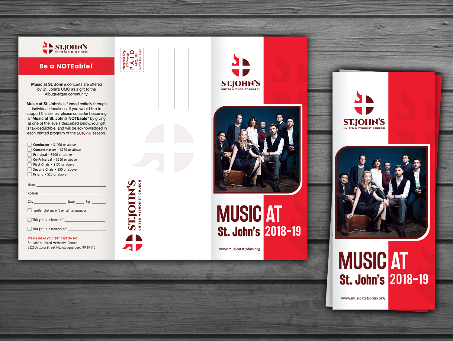 Brochure Design by debdesign for St. John's United Methodist Church | Design #19389799