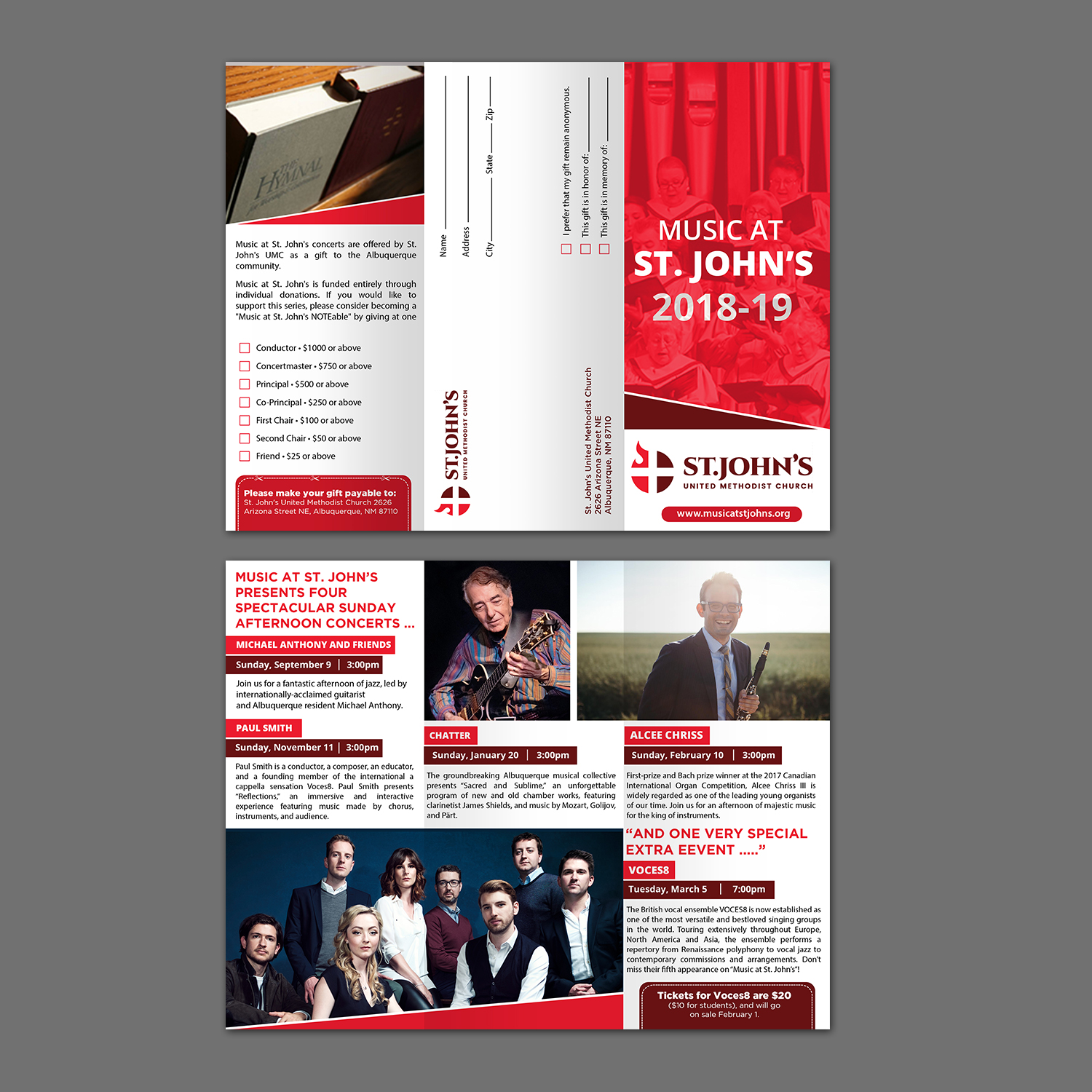 Brochure Design by aspiremedia for St. John's United Methodist Church | Design #19391252