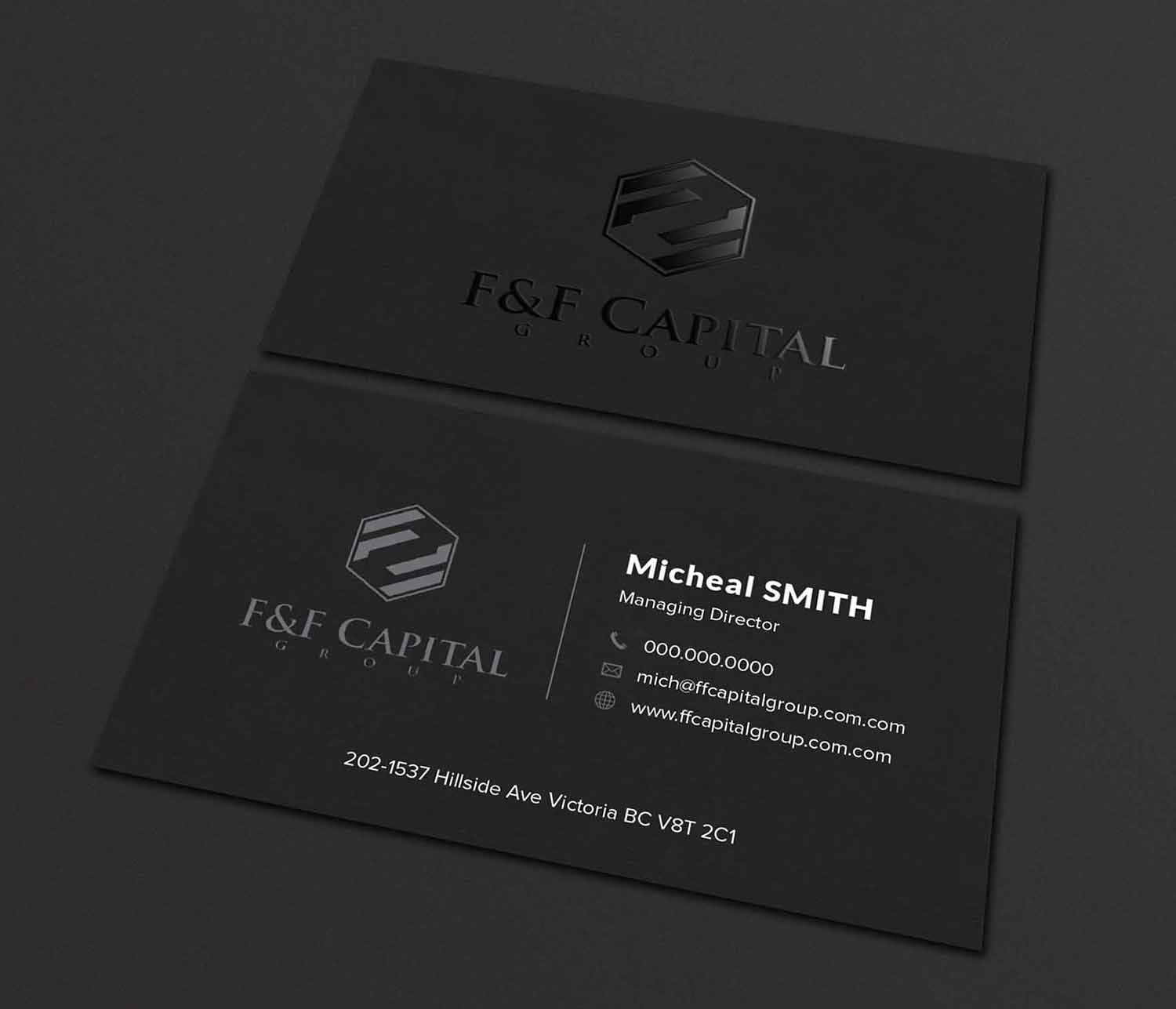 Business Card Design by Tilt for F&F Capital Group, LLC | Design #19402879