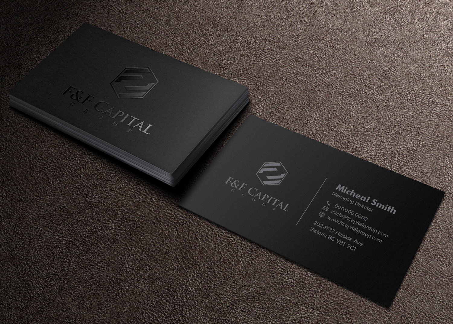 Diseño de Tarjeta de Presentación por Tilt para F&F Capital Group, LLC | Diseño #19402969