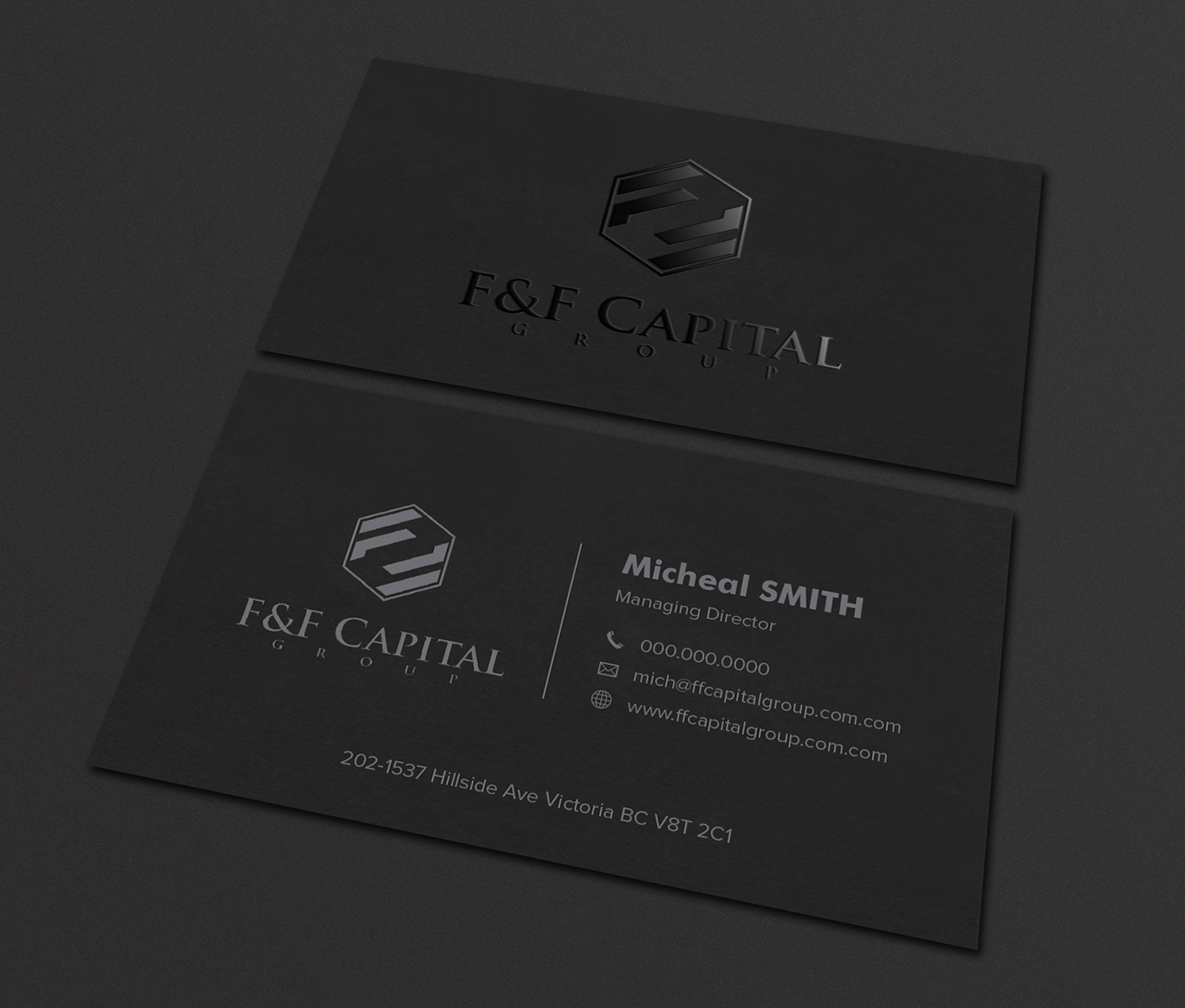 Business Card Design by Tilt for F&F Capital Group, LLC | Design #19429393