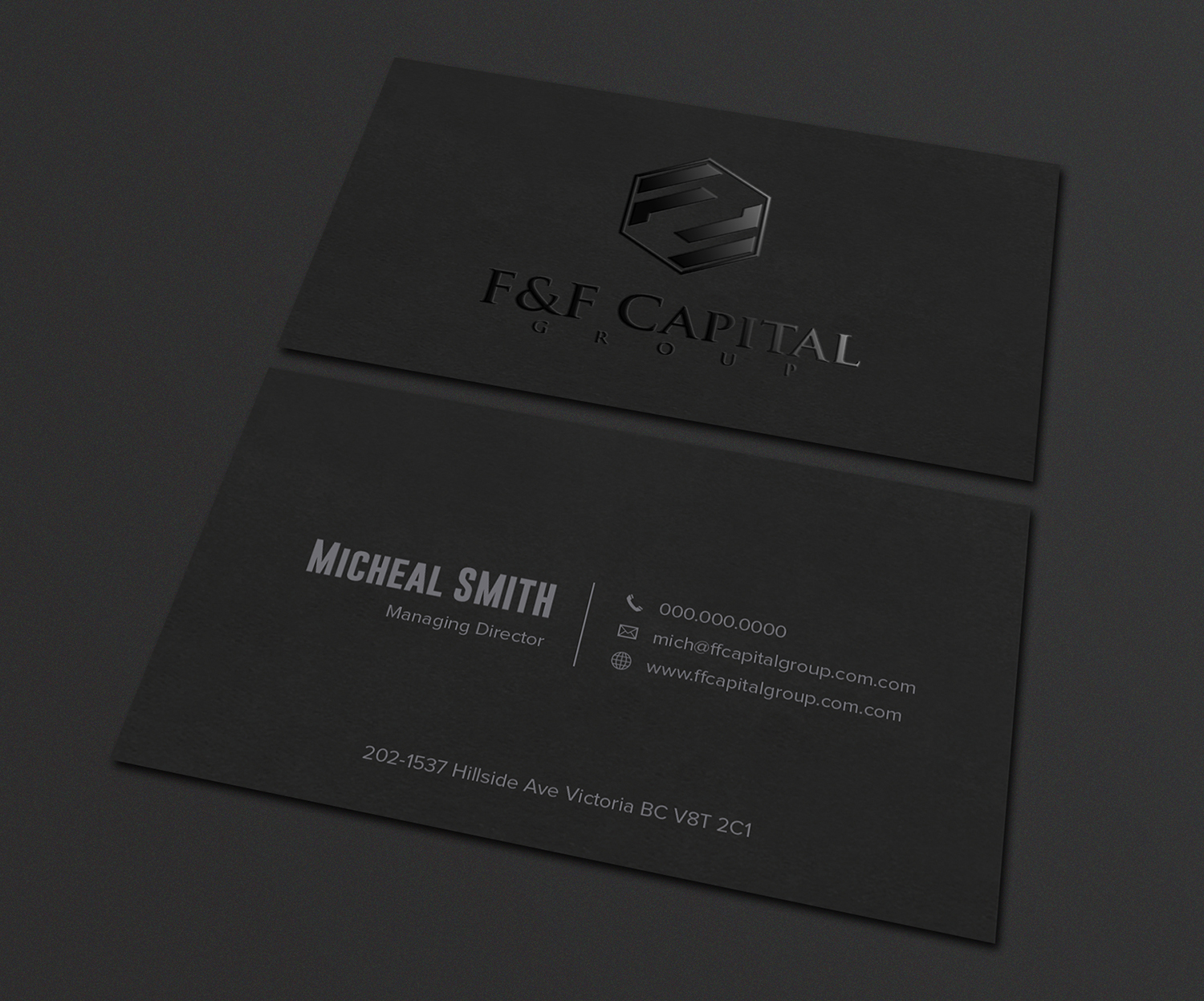 Business Card Design by Tilt for F&F Capital Group, LLC | Design #19429394