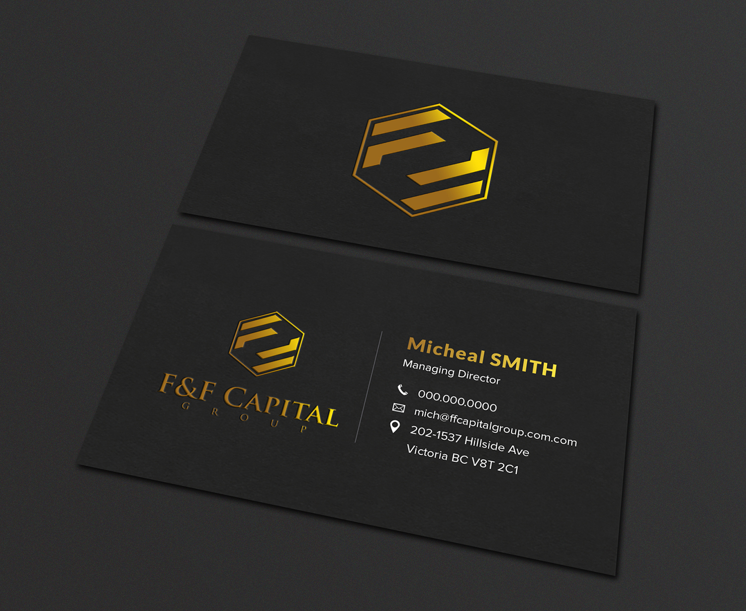 Business Card Design by Tilt for F&F Capital Group, LLC | Design #19460817
