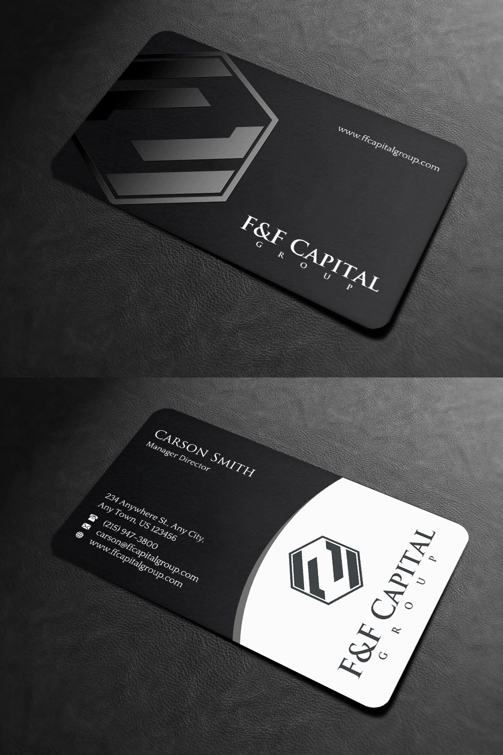 Design de Carte de Visite par INDIAN_Ashok pour F&F Capital Group, LLC | Design #19397241