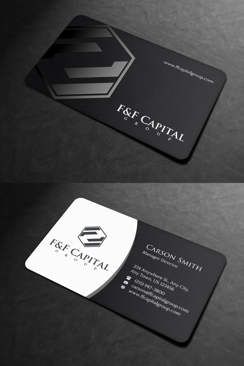 Design de Carte de Visite par INDIAN_Ashok pour F&F Capital Group, LLC | Design #19397242