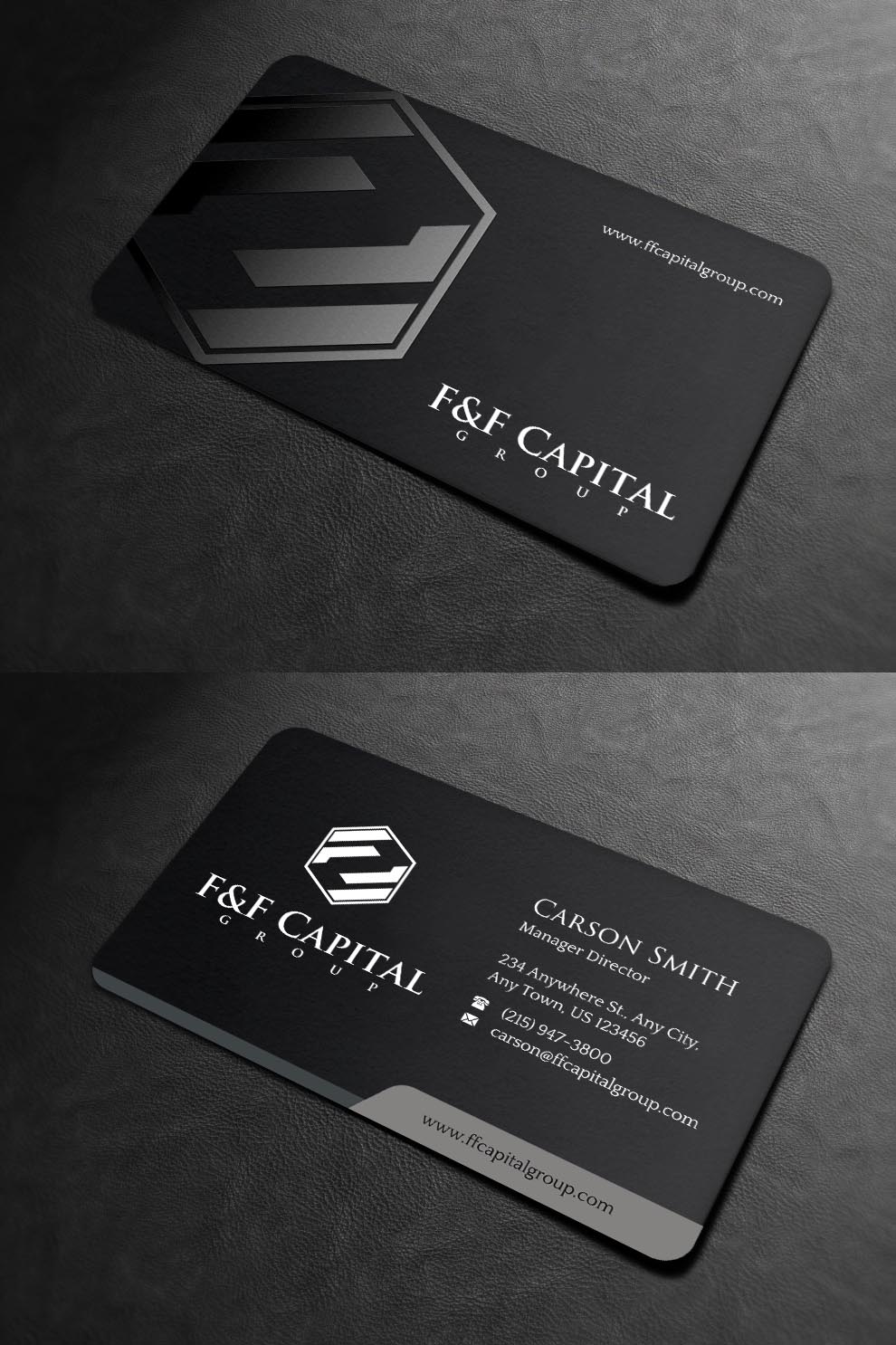 Diseño de Tarjeta de Presentación por INDIAN_Ashok para F&F Capital Group, LLC | Diseño #19397249