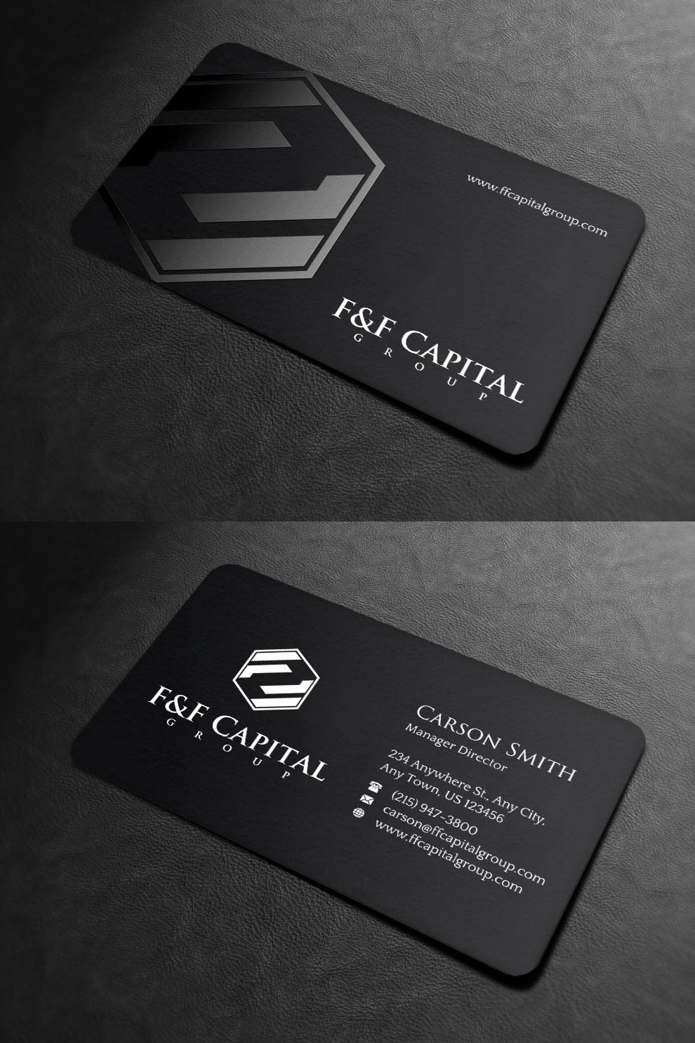 Design de Carte de Visite par INDIAN_Ashok pour F&F Capital Group, LLC | Design #19397250