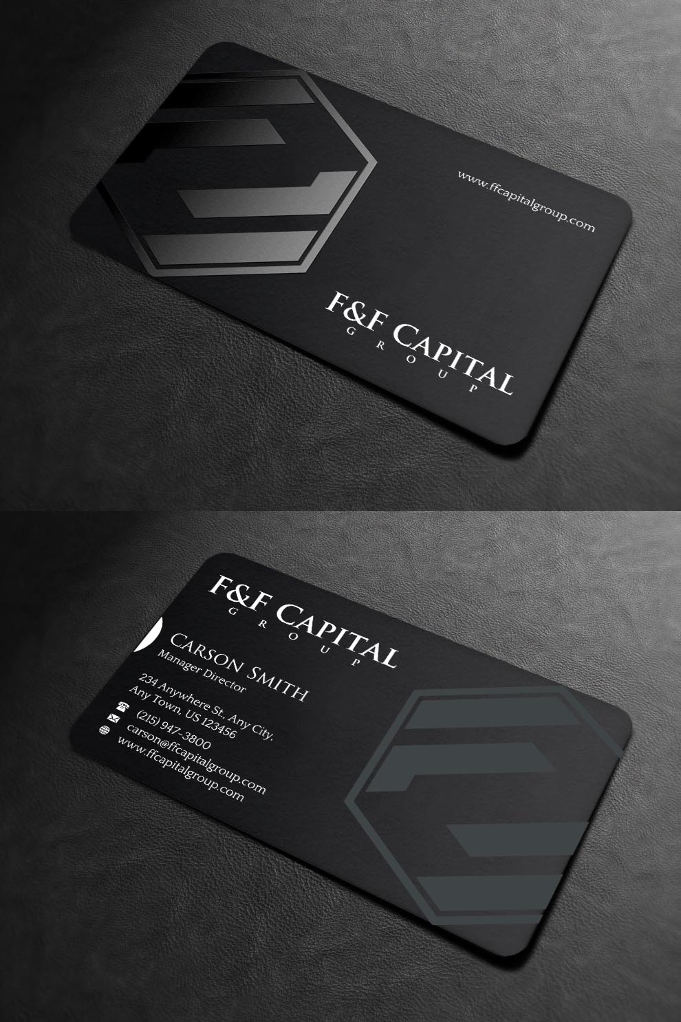 Design de Carte de Visite par INDIAN_Ashok pour F&F Capital Group, LLC | Design #19397251