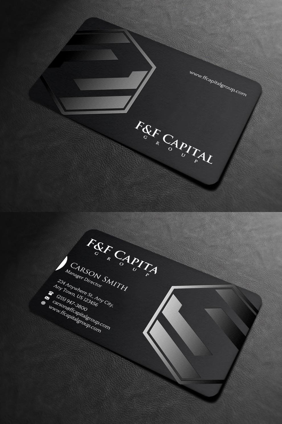 Diseño de Tarjeta de Presentación por INDIAN_Ashok para F&F Capital Group, LLC | Diseño #19397253
