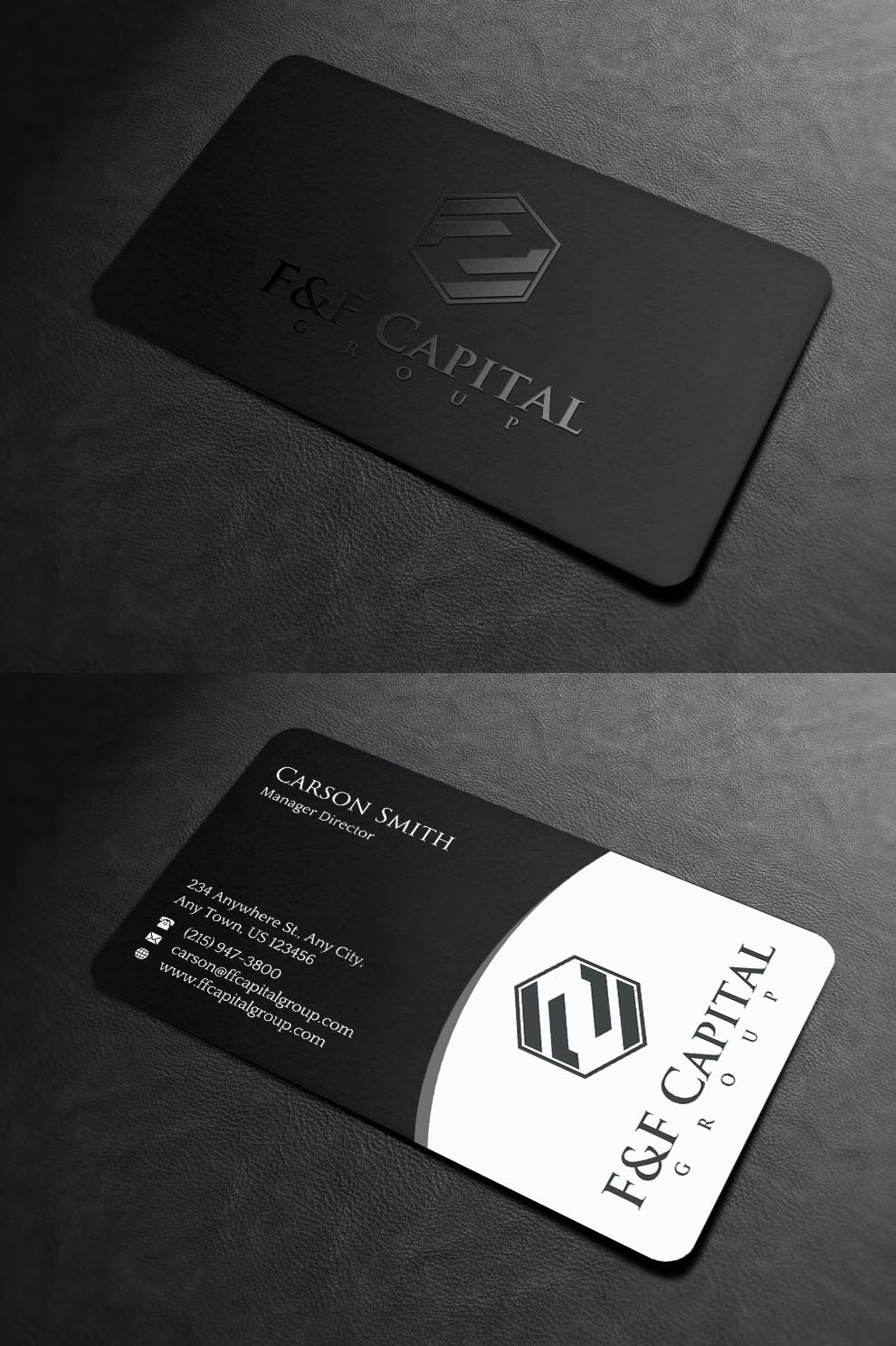 Diseño de Tarjeta de Presentación por INDIAN_Ashok para F&F Capital Group, LLC | Diseño #19397254