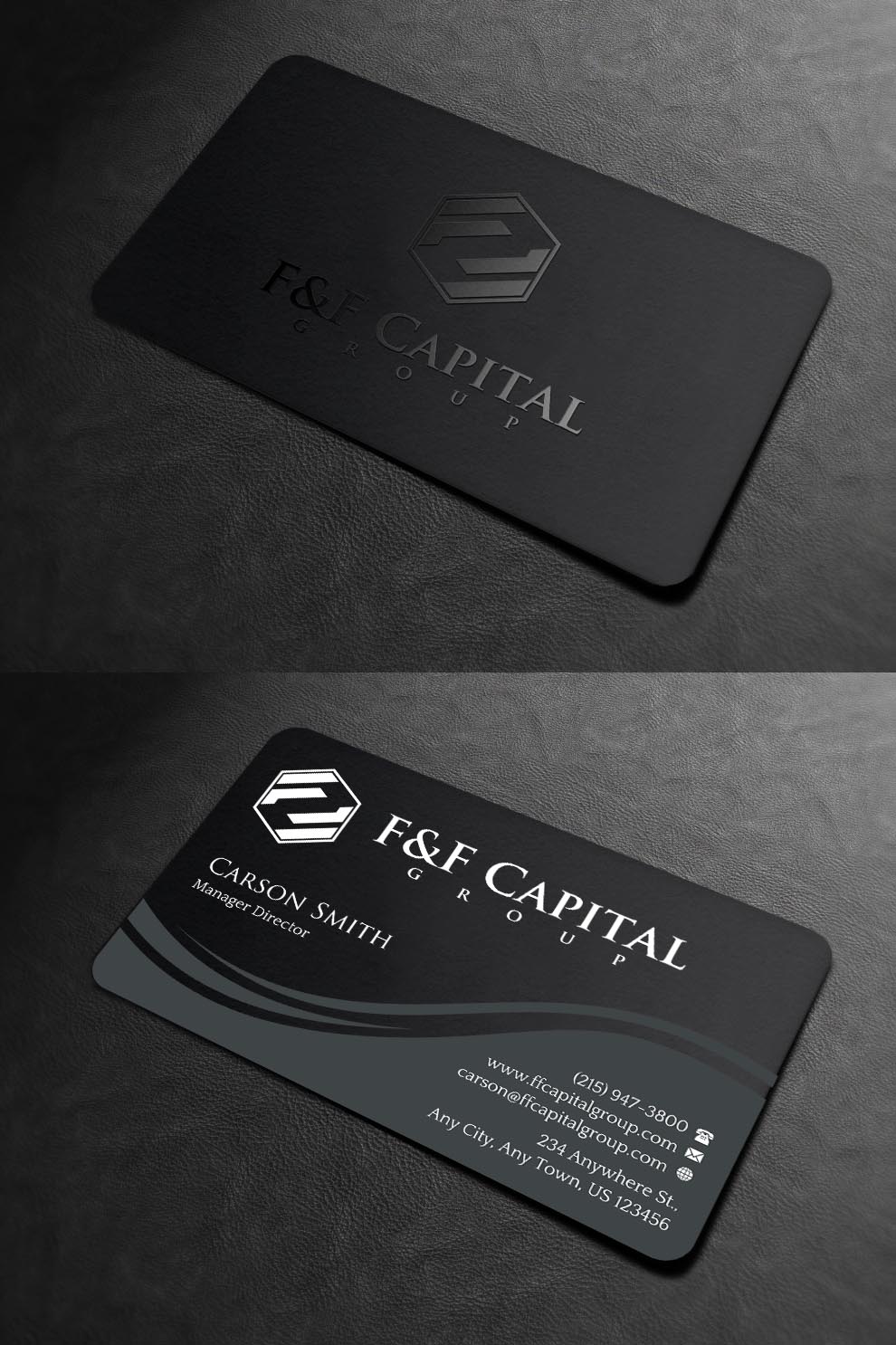 Design de Carte de Visite par INDIAN_Ashok pour F&F Capital Group, LLC | Design #19397260