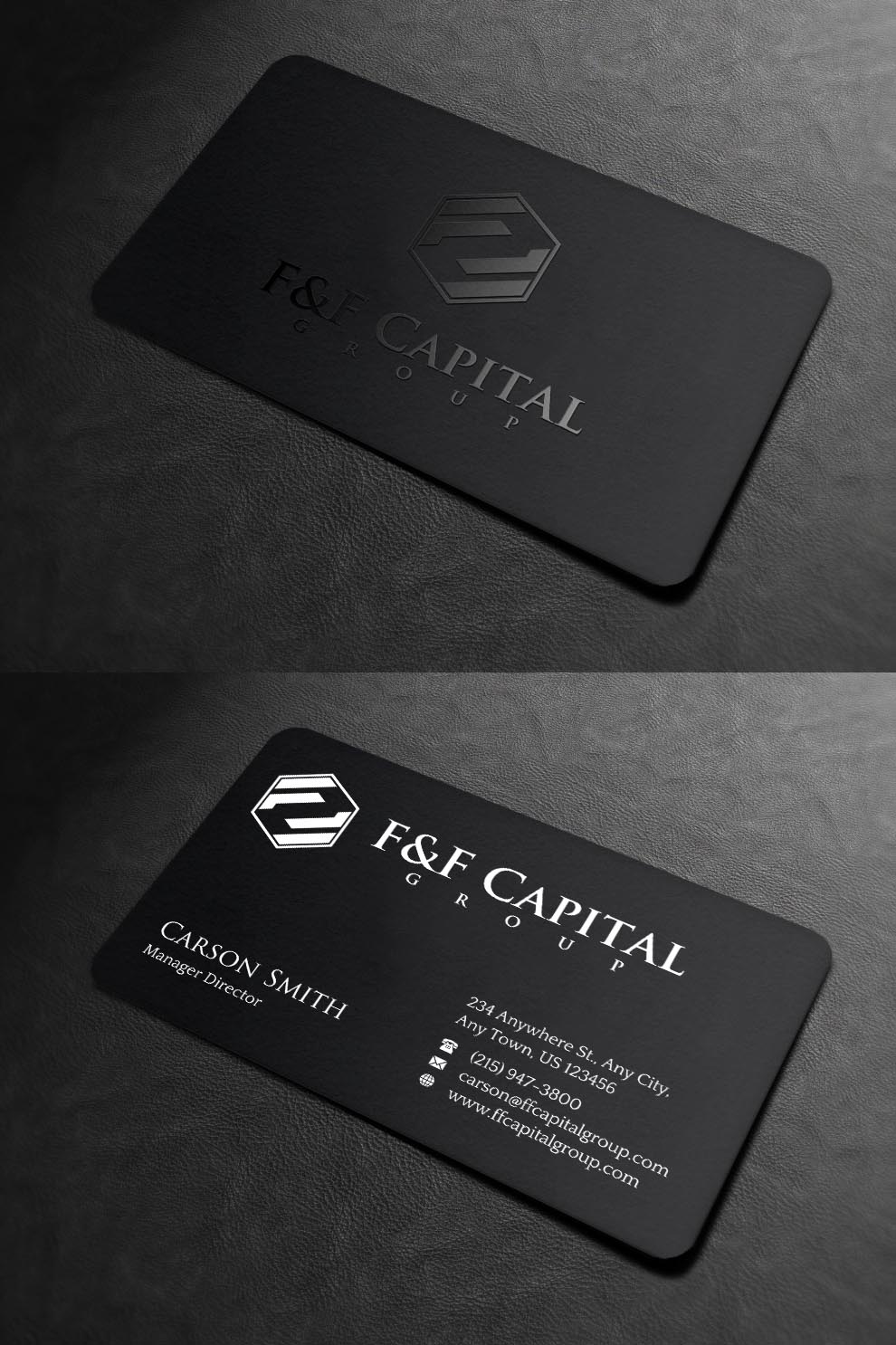 Diseño de Tarjeta de Presentación por INDIAN_Ashok para F&F Capital Group, LLC | Diseño #19397264