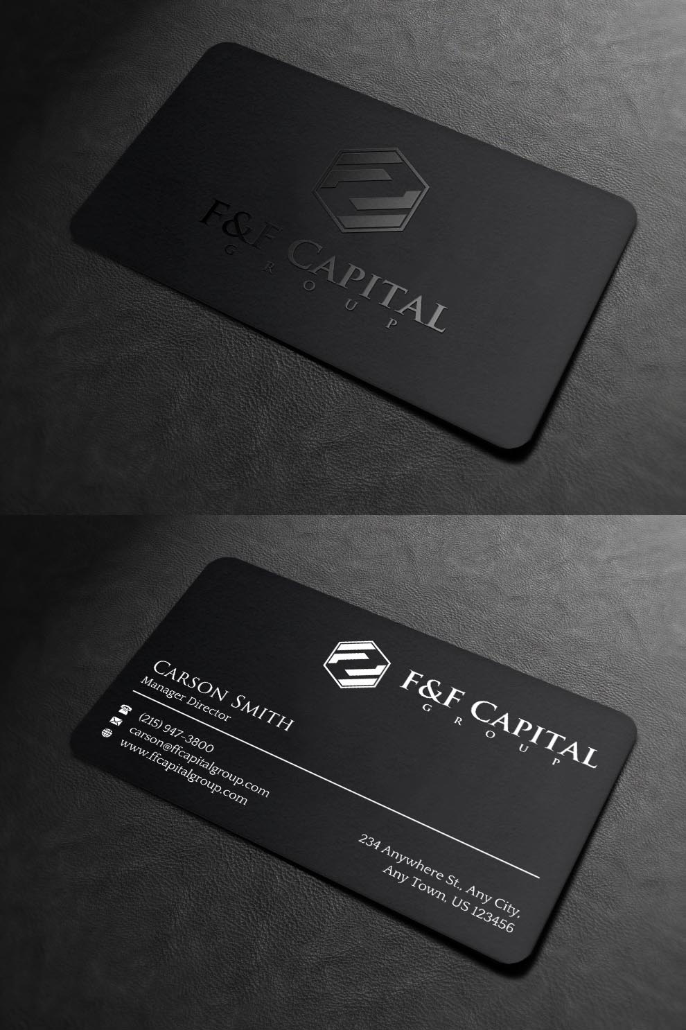 Diseño de Tarjeta de Presentación por INDIAN_Ashok para F&F Capital Group, LLC | Diseño #19397265