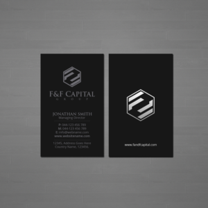 Business Card Design by Creations Box 2015 for F&F Capital Group, LLC | Design: #19403912