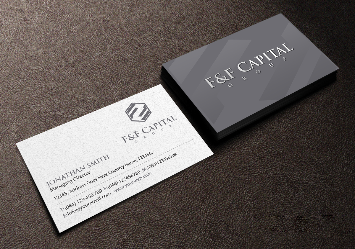 Business Card Design by Creations Box 2015 for F&F Capital Group, LLC | Design #19403913