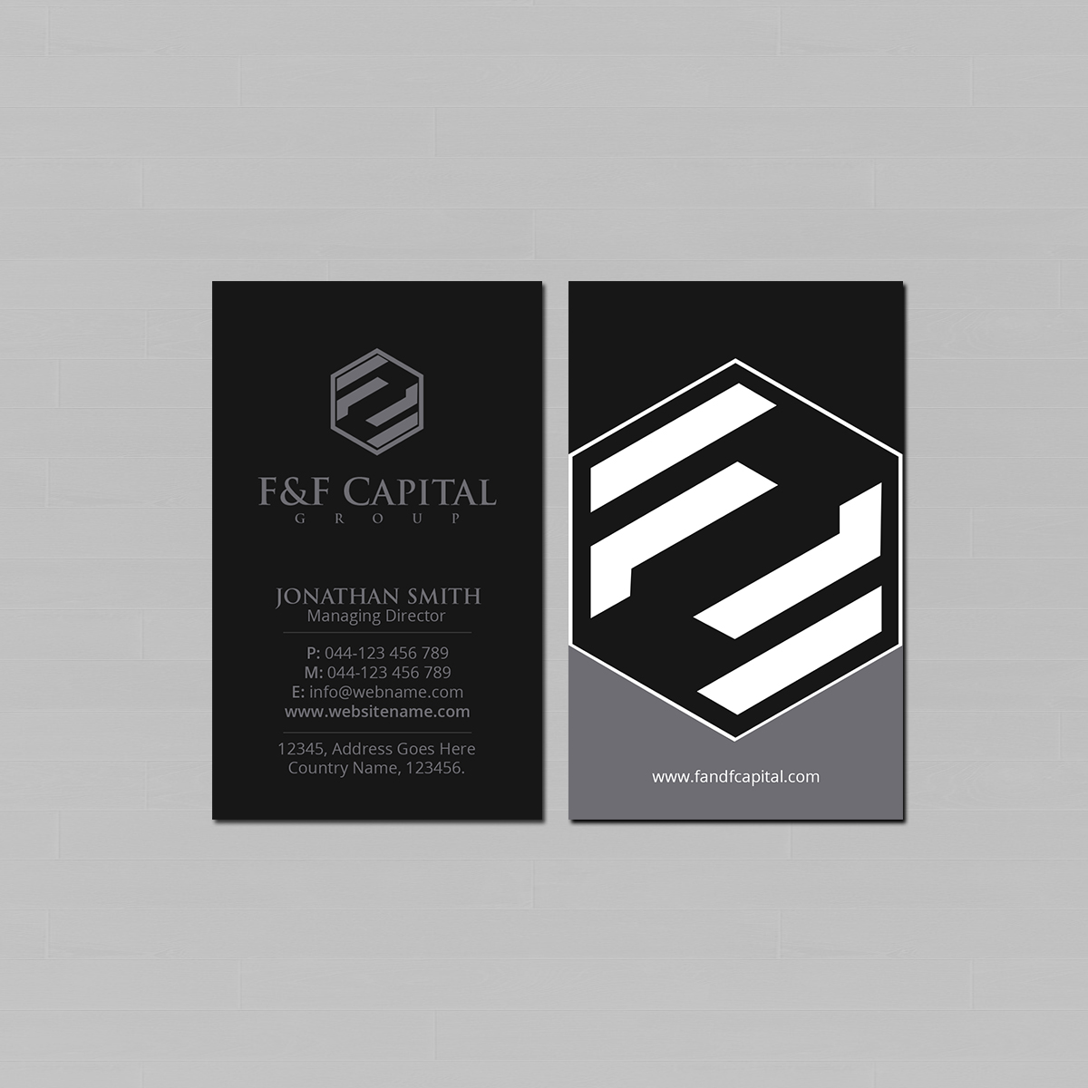 Business Card Design by Creations Box 2015 for F&F Capital Group, LLC | Design #19403914