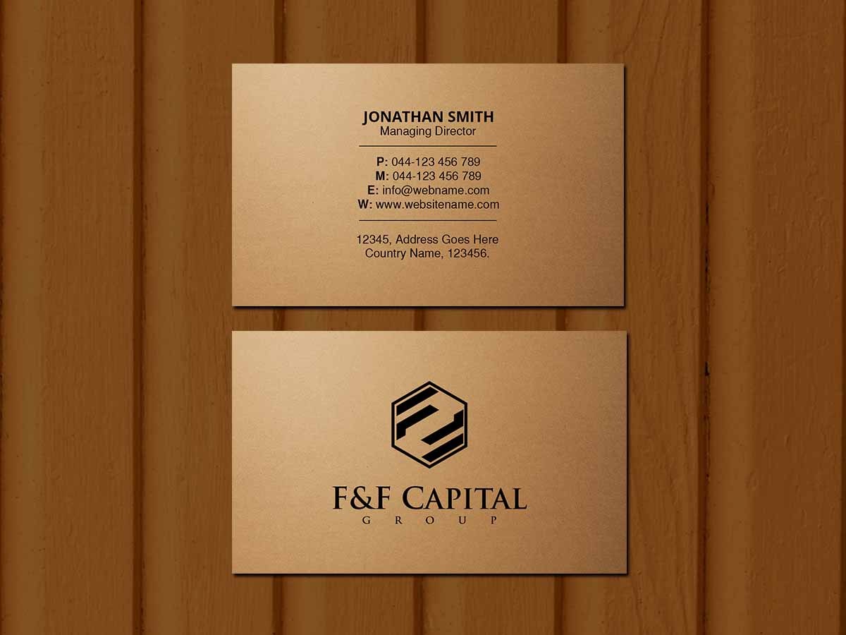 Business Card Design by Creations Box 2015 for F&F Capital Group, LLC | Design #19403917